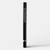 Initial Schwarz-Weiß-Monogramm Case-Mate iPhone Hülle (Rückseite / Links)