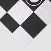 Initial Schwarz-weiße kartierte Quadrate Seidenpapier (Ausschnitt)