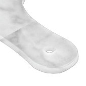 Initial Schwarz-weißes Monogramm aus elegantem Mar Schneidebrett (Ecke)