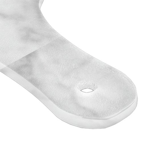 Initial Schwarz-weißes Monogramm aus elegantem Mar Schneidebrett (Ecke)