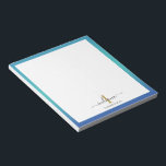 Initial-Skript für Elegant Monogram Custom Notizblock<br><div class="desc">Unsere eleganten Notizblöcke sind ideal für den behalt von Ideen und für die praktische Umsetzung. Personalisieren Sie mit Ihrem Initial,  Namen und Nachnamen,  um ein einzigartiges Schreibgerät für den täglichen Gebrauch zu schaffen. Ein Geschenk für jedes Jahr und besondere Anlass.</div>