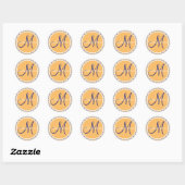 Initial Stickers Custom Wedding Monogramme (Blatt)