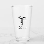 Initial T mit Nachname Glas (Vorderseite)