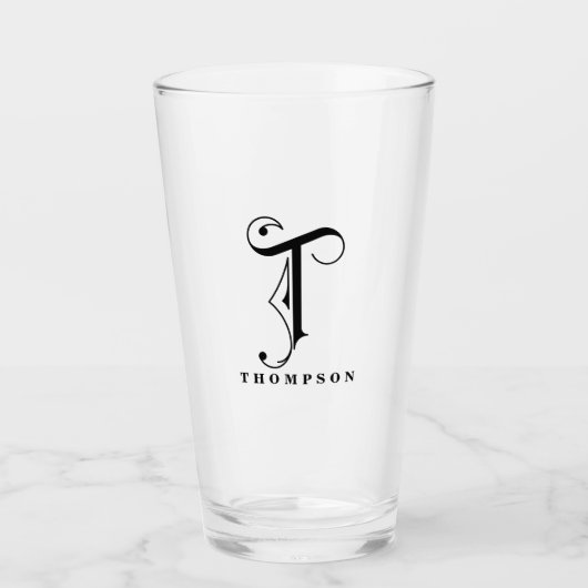 Initial T mit Nachname Glas (Vorderseite)