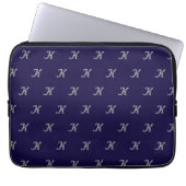 Initial Tablet Case (Navy Blue & Silver) (Vorderseite)