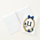 Initial U Personalized Elegant Regency Notizblock (Innenseite)