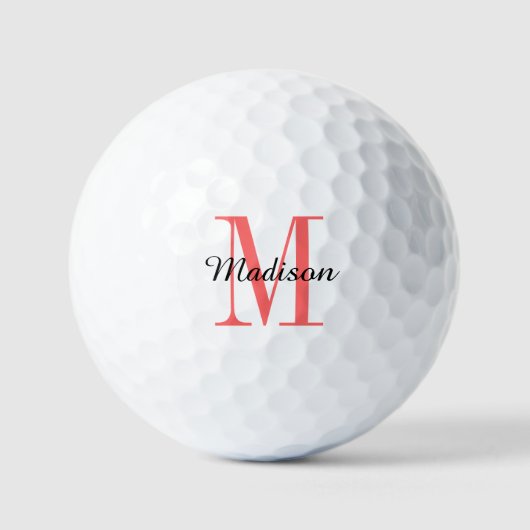 Initial und Name Personalisiert Golfball (Vorderseite)