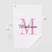 Initial und Name Personalisiert Golfhandtuch (Insitu)