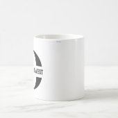 Initial und Name Personalisiert Mit Monogramm Kaffeetasse (Mittel)