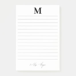 Initial- und Namensschild für persönliche Signatur Post-it Klebezettel