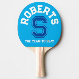 Initial- und Teamname eines benutzerdefinierten bl Tischtennis Schläger