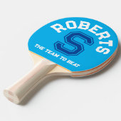 Initial- und Teamname eines benutzerdefinierten bl Tischtennis Schläger (Vorderseite)