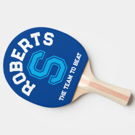 Initial- und Teamname eines benutzerdefinierten bl Tischtennis Schläger