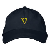 Initial "V" Designer Cap Bestickte Baseballkappe (Vorderseite)