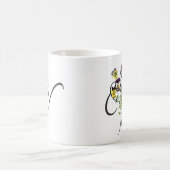 Initial V mit Vintagen Violas Kaffeetasse (Mittel)