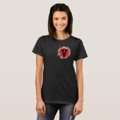 Initial V Monogramm Letter Custom Personalisiert C T-Shirt (Vorne ganz)