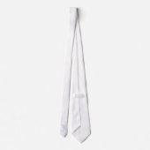 Initial W, Grau auf Weiß Krawatte (Rückseite)