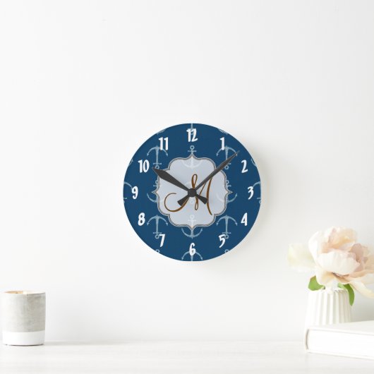 Initial Wall Clock Runde Wanduhr (Zuhause)