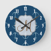 Initial Wall Clock Runde Wanduhr (Vorderseite)