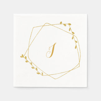 Initial Wedding Reception Napkin Serviette