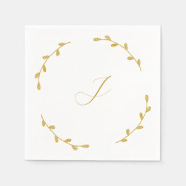 Initial Wedding Reception Napkins Serviette