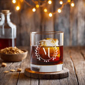 Initial Whiskyglas