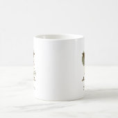 Initial X Boho Floral Orchid Greenery Individuelle Kaffeetasse (Mittel)