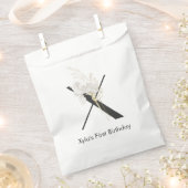 Initial X mit weicher Blume Geschenktütchen (Ausgeschnitten)