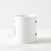 Initial x Monogramm Blume Floral Rosenrot Tasse (Mittel)