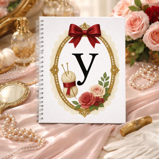 Initial Y Creative Writing Regency Elegant Notizblock