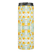 Initial Yellow Daffodil Pattern Inspirivity Thermosbecher (Rückseite)