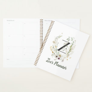 Initial Z mit weicher Blume Planer