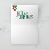 Initial Z Monogram Elegant Weihnachtsnotecard Feiertagskarte (Innenseite)