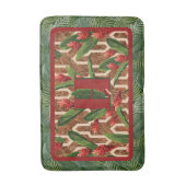 Initial zum Muster der tropischen Pflanze Badematte (Vorderseite Vertikal)