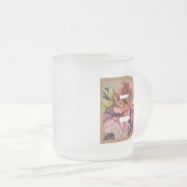 Initialbrief B Monogramm für rustikale Bläschen Mattglastasse (VorderseiteRechts)