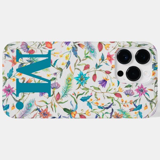 Initialbrief der blorfarbigen Monogramm Case-Mate iPhone Hülle (Rückseite (Horizontal))