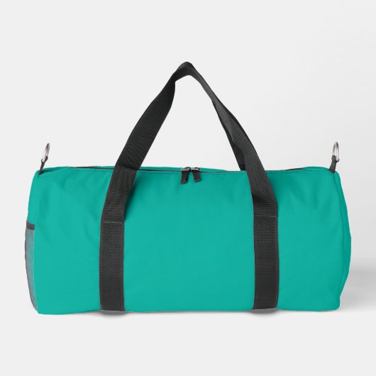 Initialbrief für benutzerdefinierte Monogramm Aqua Duffle Bag (Rückseite)