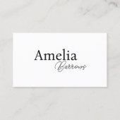 Initialbrief für Classic & Modern Monogram Visitenkarte (Rückseite)