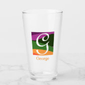 Initialbrief für moderne Monogramme Glas (Vorderseite)