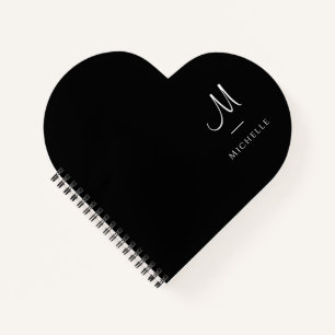 Initialbrief für Monogramm - Elegant Personalisier Notizblock