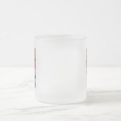 Initialbrief I Monogramm für rustikale Flora Mattglastasse (Mittel)