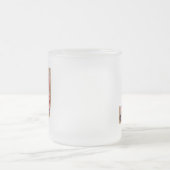 Initialbrief J Monogram, rustikal floral Mattglastasse (Mittel)