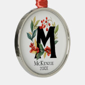 Initialbrief M Ornament Aus Metall (Rechts)