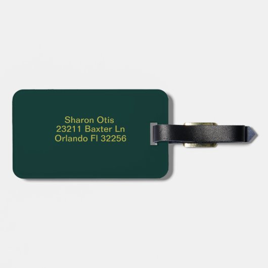 Initialbrief O Gepäckanhänger (Rückseite horizontal)