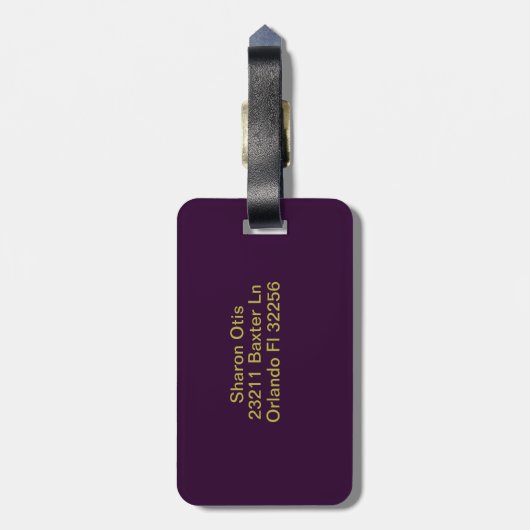 Initialbrief O Gepäckanhänger (Rückseite vertikal)