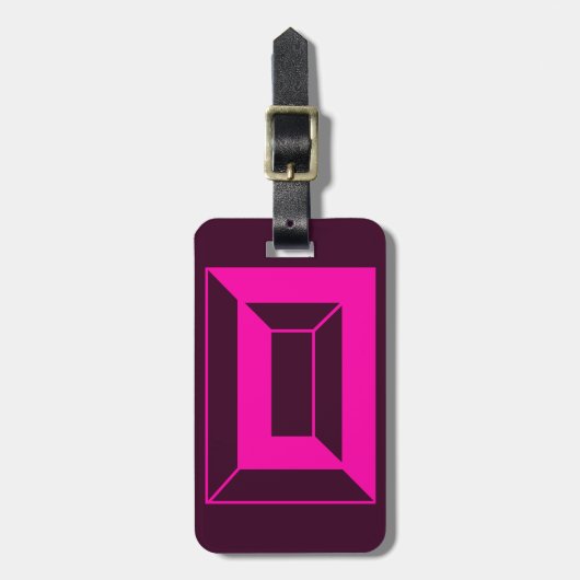 Initialbrief O Gepäckanhänger (Vorderseite vertikal)