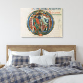 Initialbrief 'O' Osculatur me - Lass mir kiss Leinwanddruck (Insitu (Schlafzimmer))