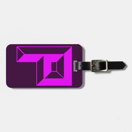 Initialbrief P Gepäckanhänger (Vorderseite horizontal)