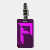 Initialbrief P Gepäckanhänger (Vorderseite vertikal)