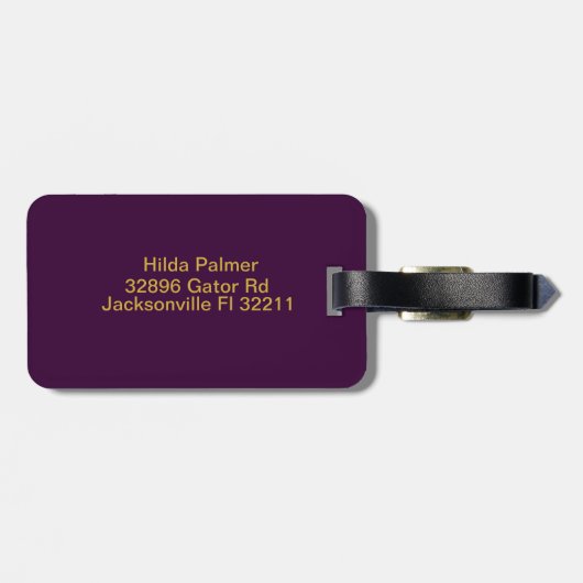 Initialbrief P Gepäckanhänger (Rückseite horizontal)